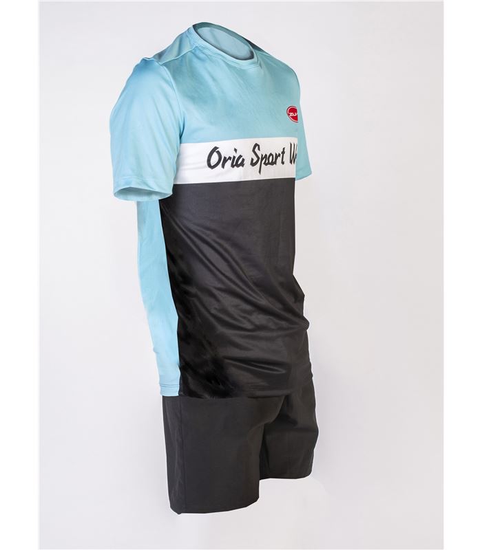 CAMISETA ORIA AZUL Y NEGRA DELANTERA